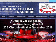 Tablet Screenshot of circusfestival.com